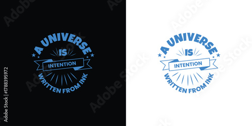 inspirational typography quote logo design template