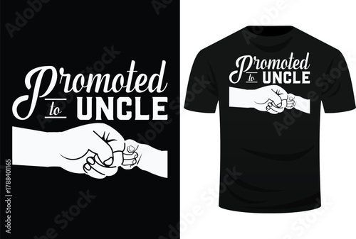 Promoted to Uncle baby announcement Svg Design