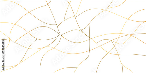 Seamless luxury geometric premium golden random line transparent background. Golden wavy striped, Abstract background, vector illustration. Geometric seamless minimalist pattern with straight lines de