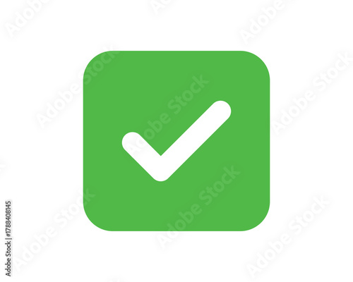 Green check mark icon. Check mark vector icon. Checkmark Illustration. Vector symbols set ,green checkmark isolated on white background. Correct vote choise isolated symbol.