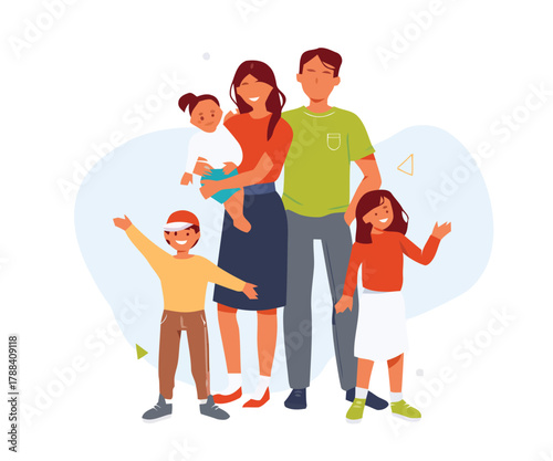 Photos family, parents, children, mother, father, daughter, son, baby, toddler, happine