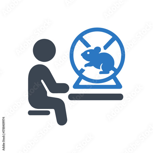 Watching hamster wheel icon
