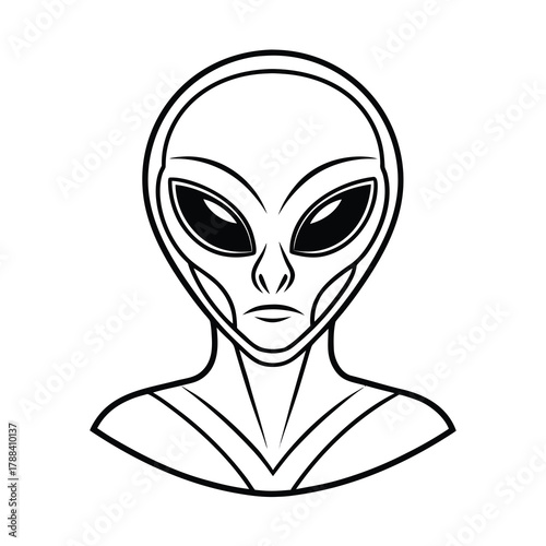 alien in mask