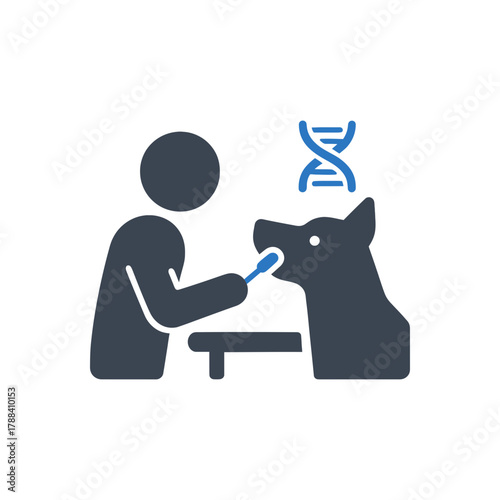 Pet DNA testing icon