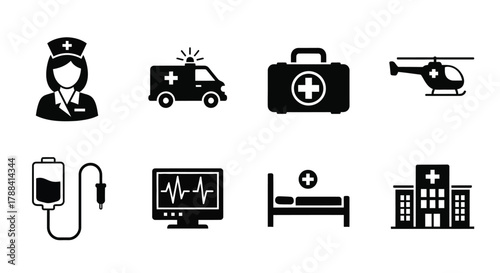 Medical and healthcare icons