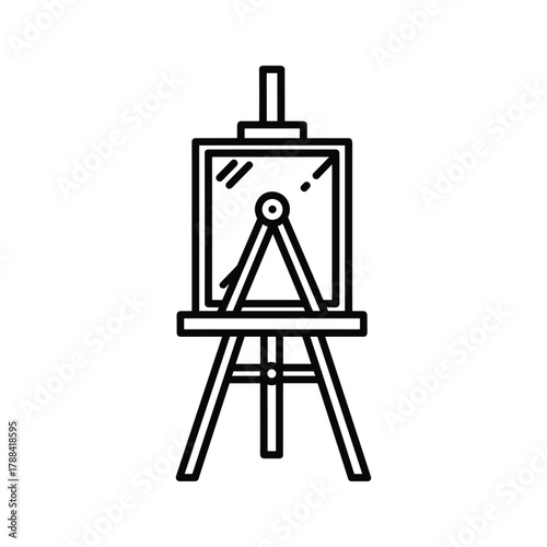 Artist easel outline