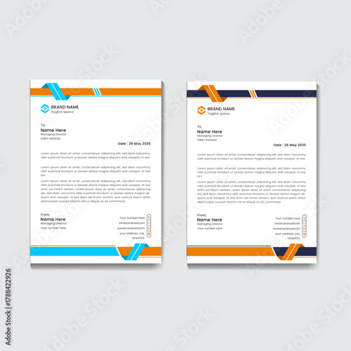 Clean and Minimal Business Letterhead Layout