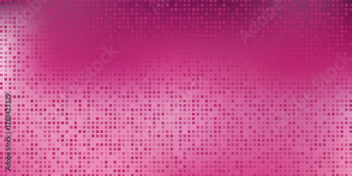 Shining pink disco party pattern background. Iridescent rose sequin mosaic texture. Abstract sparkling halftone wallpaper. Pop up comic glowing glitter backdrop. Retro vector design template