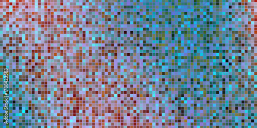 Blue purple disco party pattern. Iridescent sequin mosaic texture background. Abstract shining halftone wallpaper. Pop up comic glitter sparkles backdrop. Retro vector design template