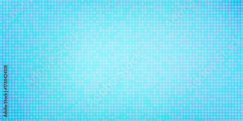 Shimmering disco ball mosaic pattern - small mirrored tiles reflecting light, forming abstract blue square pixel background. Sparkly dance floor or retro party decoration texture for digital bg.