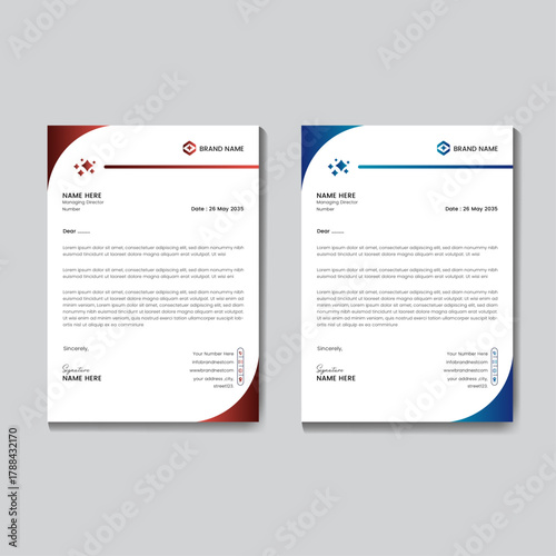 Simple and Elegant Letterhead Template for Business