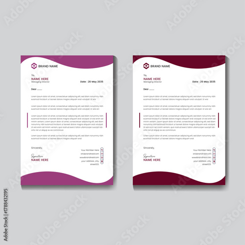 Stylish Minimal Letterhead with Professional Layout