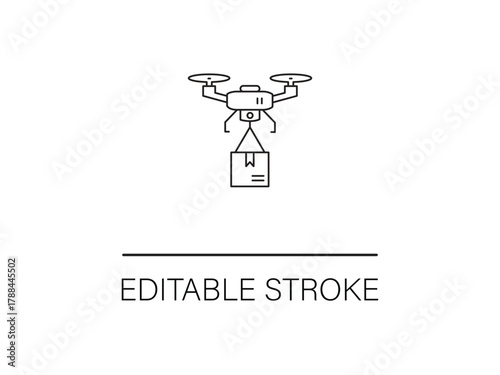 Modern drone delivery system transports packages, offering rapid shipping and innovative logistics solutions for e-commerce businesses.