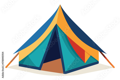 tent on white background