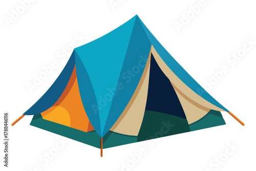 tent on white background