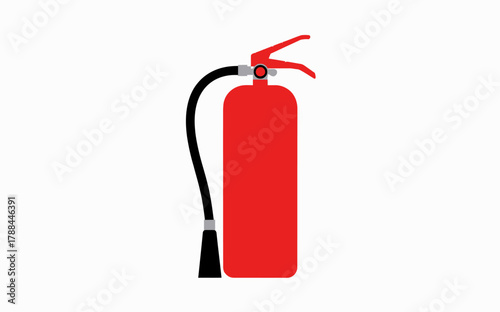 Red Fire Extinguisher Illustration for Safety and Prevention in Emergency Situations a Vital Piece of Equipment
