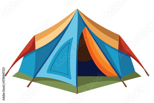 tent on white background