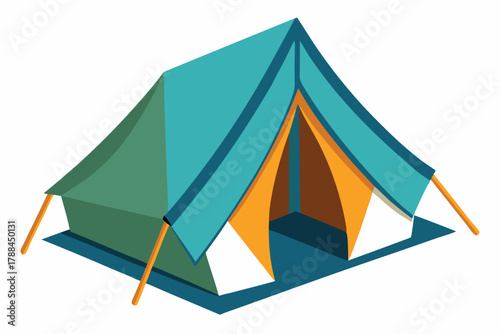 tent on white background