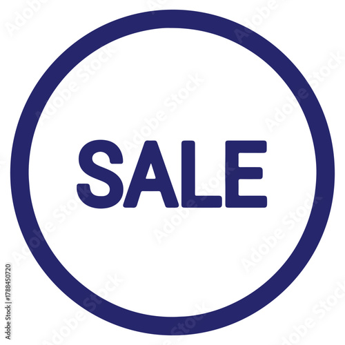 Sale Label Icon, discount promotion offer symbol representing marketing retail price reduction shopping deal and advertisement concept for commercial store and business design
