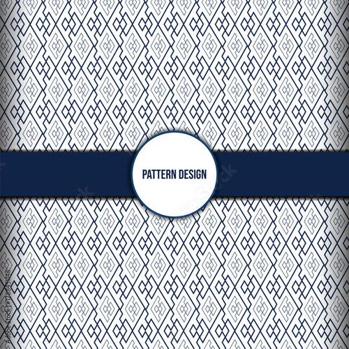 Modern seamless geometric pattern design with interconnected lines texture.