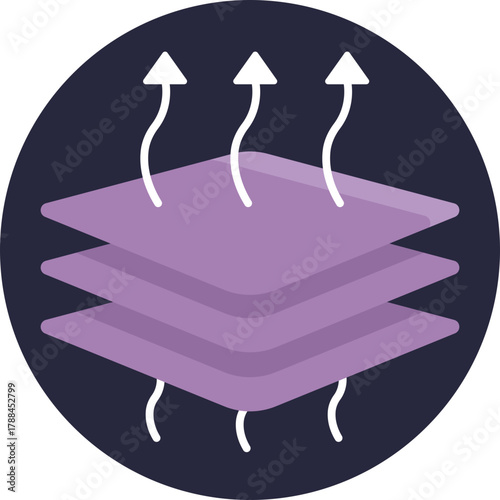 Represents fabric that allows air to pass through, keeping the wearer cool and comfortable.