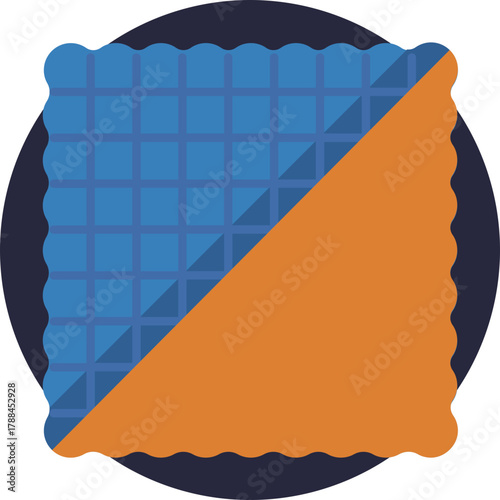 Basic elements of a fabric’s construction, showing its structural parts.