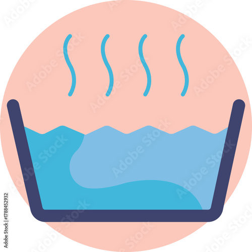 Indicates the garment should be washed by hand, not in a machine.