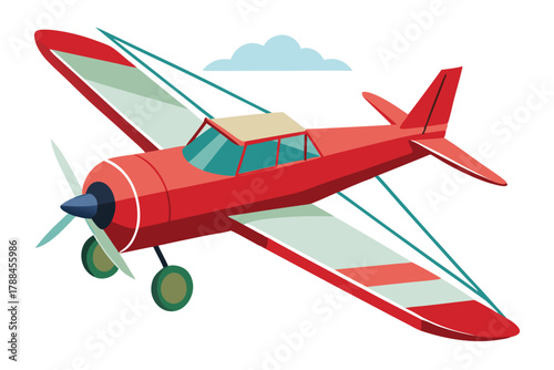 skywriting plane on white background