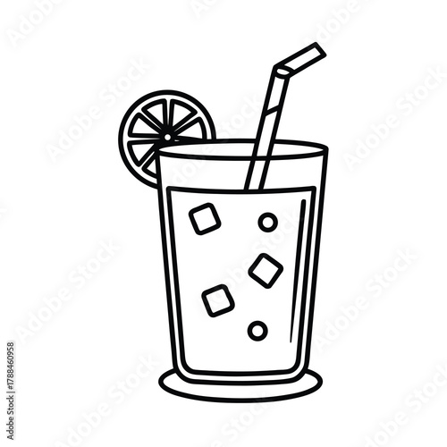 glass of milk with straw