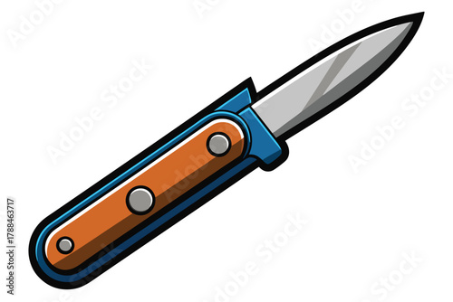 penknife on white background