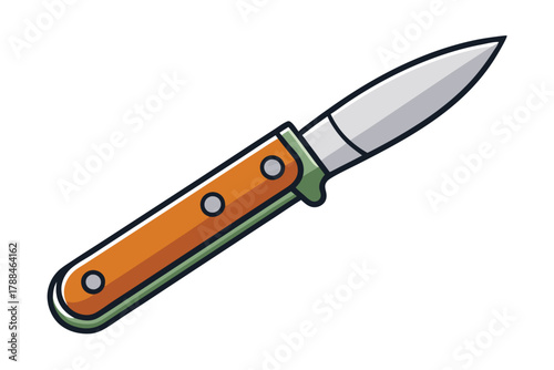 penknife on white background