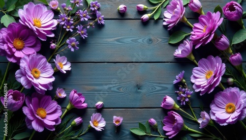 Intricate purple flower arrangement, rustic backdrop, purple wedding, card, background