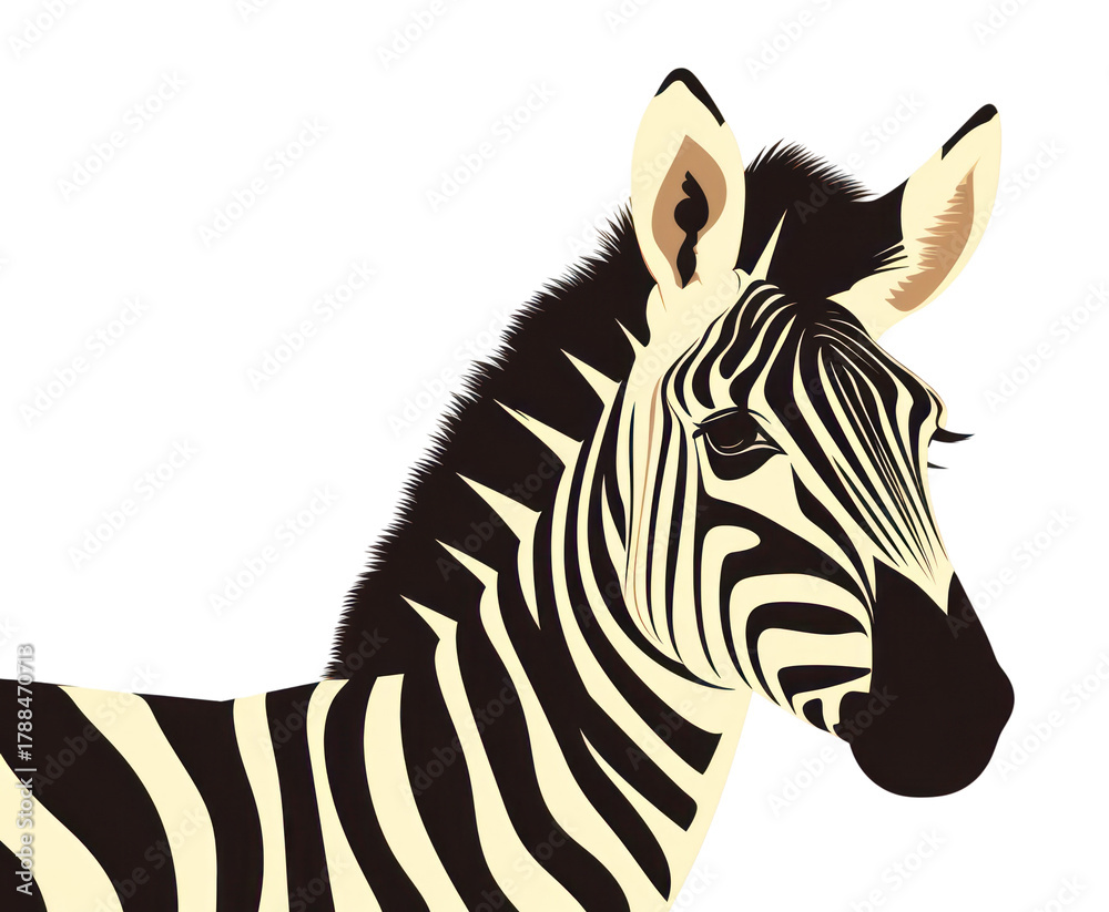 Obraz premium PNG Zebra wildlife animal mammal.