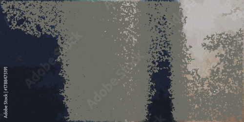 Abstract textured background with dark blue gray and beige color blocks and speckled patterns