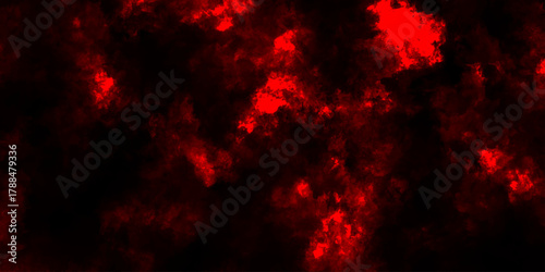 Dark red powder explosion cloud on black background. Abstract red and black grunge texture smoke. smoke fog misty texture overlay on dark black. paranormal red mystic smoke, clouds for movie.