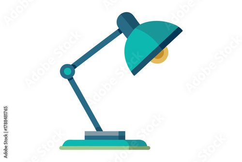 desk lamp on white background