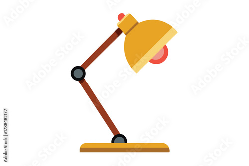 desk lamp on white background