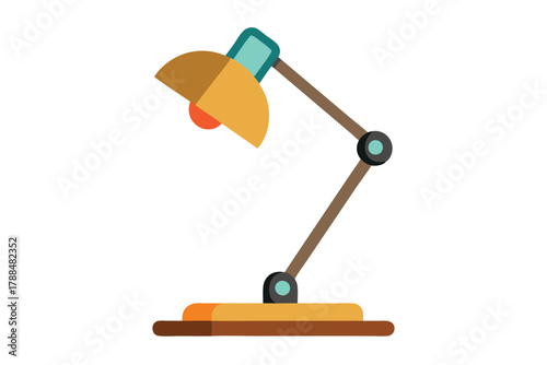 desk lamp on white background