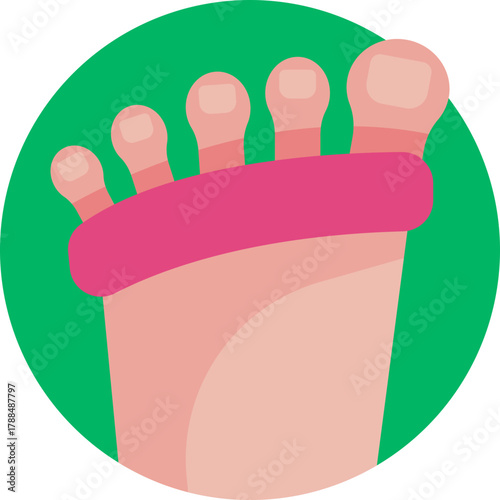 Device used to keep fingers steady during nail treatments.