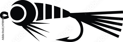 Dry Fly Fishing Lure with Hook Icon