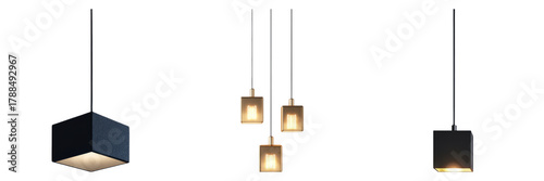 Stylish modern pendant lights with simple and sleek designs for home decor. These lights exude elegance and add a touch of sophistication to any space