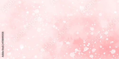 Abstract beautiful decorative and lovely soft pink grunge paint watercolor with bokeh background. watercolor smoke background texture. fantasy smooth light pink watercolor paper texture background.