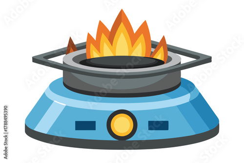 burner on white background
