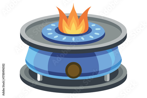 burner on white background
