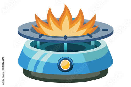 burner on white background