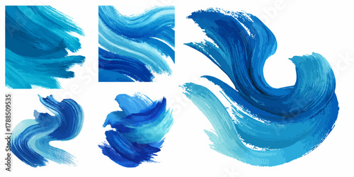 Abstract blue watercolor textu