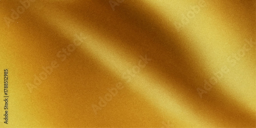 Abstract golden background with smooth silk or satin fabric texture and a soft wave pattern for a luxurious design backdrop