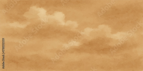 Old paper texture background with abstract summer sky clouds and clear light blue atmosphere