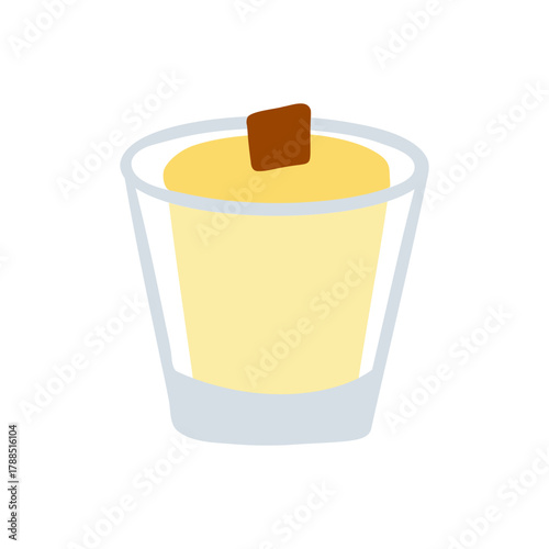 Aroma wax candle in glass jar. Candle with wooden wick. Cozy home atmosphere, hygge, relaxation and comfort. Hand drawn doodle illustration