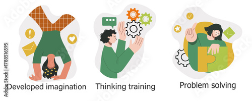 Educational Concept hand drawn illustration.